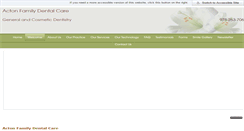 Desktop Screenshot of actonfamilydentalcare.com